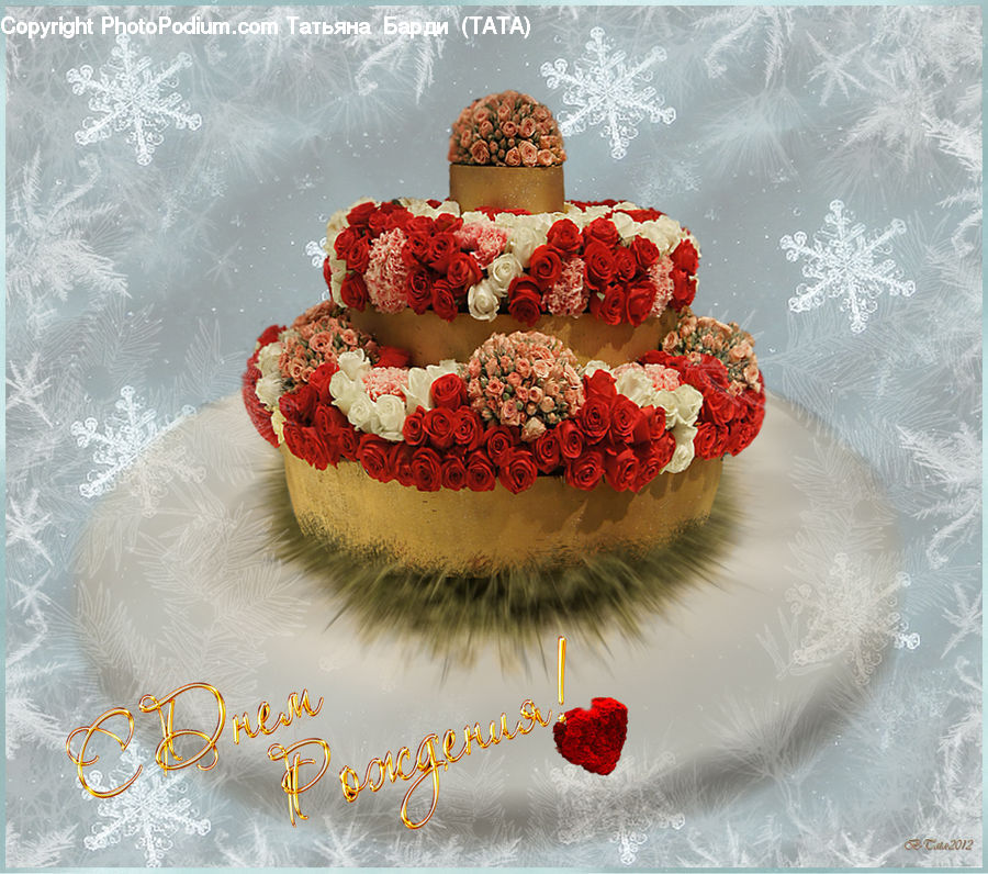 Flower, Flower Arrangement, Flower Bouquet, Birthday Cake, Cake, Dessert, Food