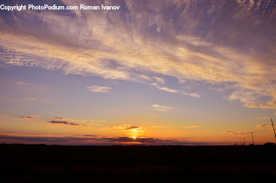Dawn, Dusk, Red Sky, Sky, Sunrise, Sunset, Outdoors