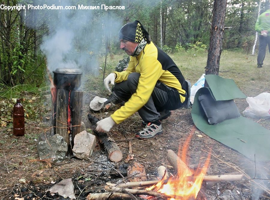 People, Person, Human, Bonfire, Campfire, Camping, Fire
