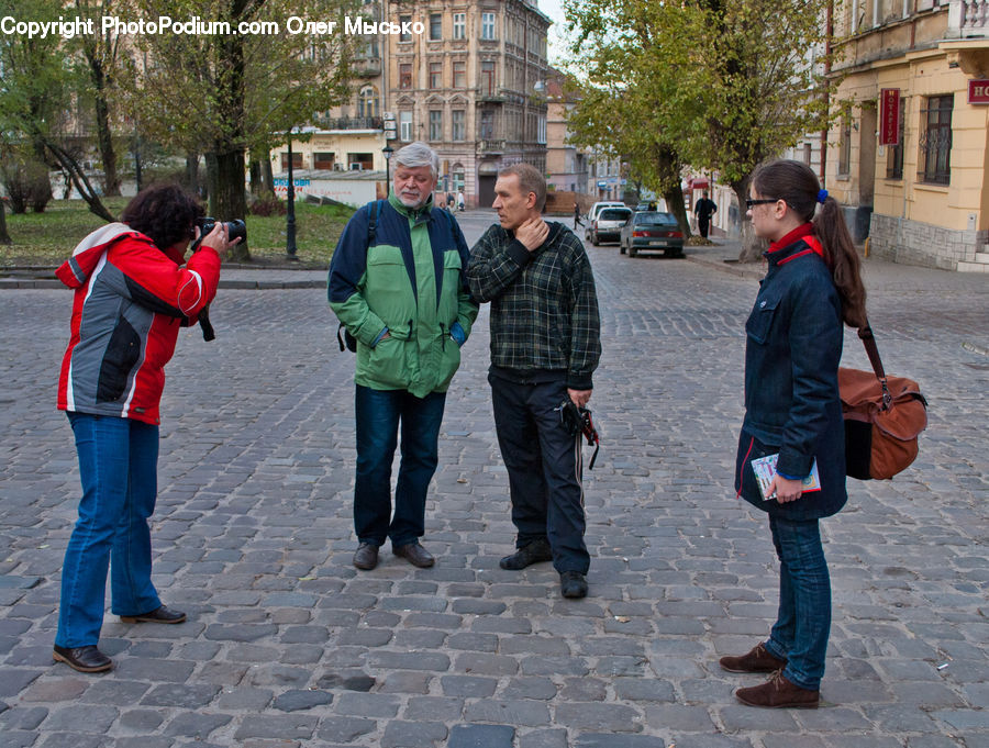 Human, People, Person, Plaid, Coat, Leisure Activities, Walking