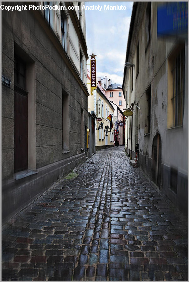 Cobblestone, Pavement, Walkway, Alley, Alleyway, Road, Street