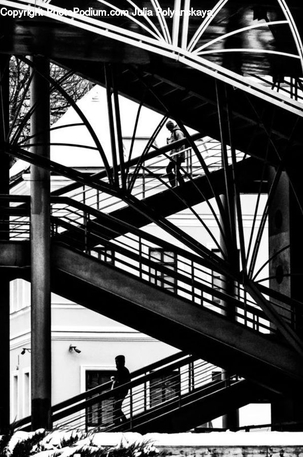 Dock, Pier, Bridge, City, Downtown, Urban, Lighting