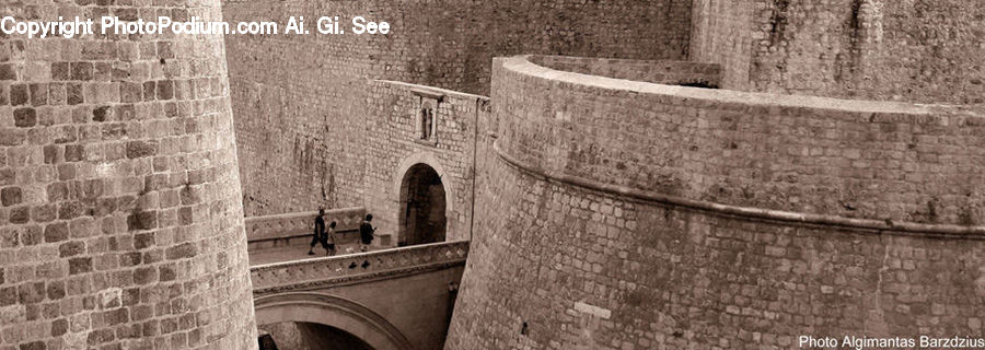 Castle, Fort, Arch, Brick, Architecture, Bell Tower, Clock Tower