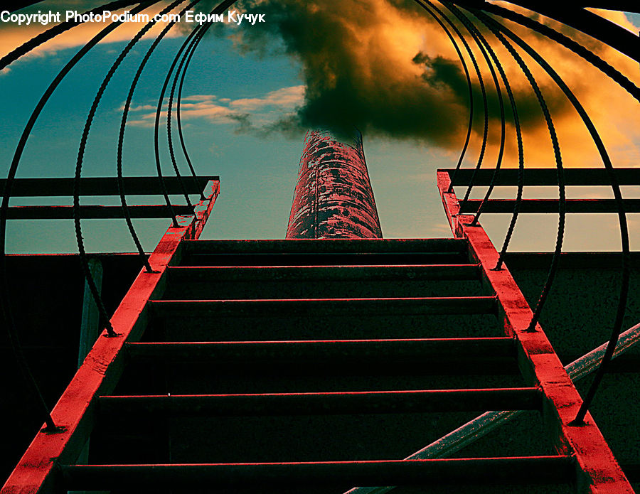 Playground, Banister, Handrail, Building, Housing