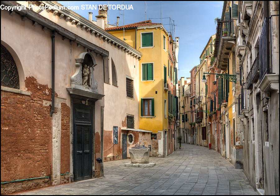 Alley, Alleyway, Road, Street, Town, Pot, Pottery
