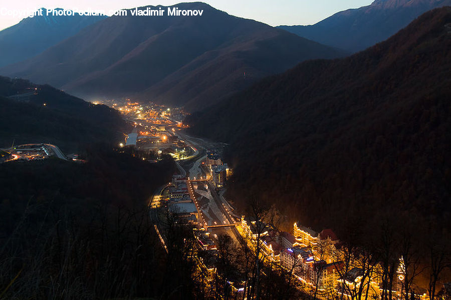 Aerial View, Dawn, Dusk, Sky, Sunrise, Sunset, Mountain
