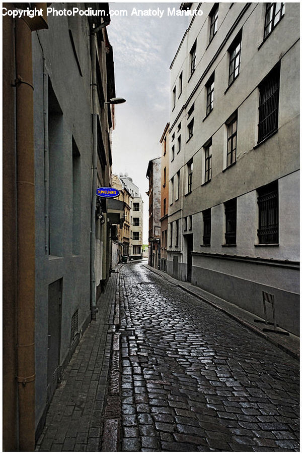 Cobblestone, Pavement, Walkway, Road, Street, Town, Alley