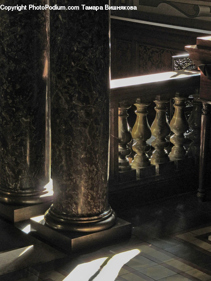 Fountain, Water, Crypt, Cabinet, China Cabinet, Furniture, Art