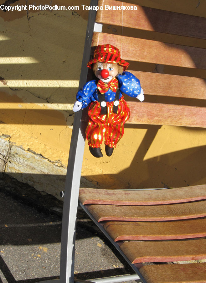 People, Person, Human, Clown, Performer, Light Fixture, Plywood