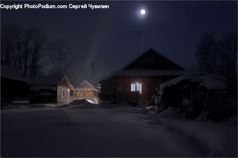 Building, Cottage, Housing, Umbrella, Canopy, Cabin, Hut
