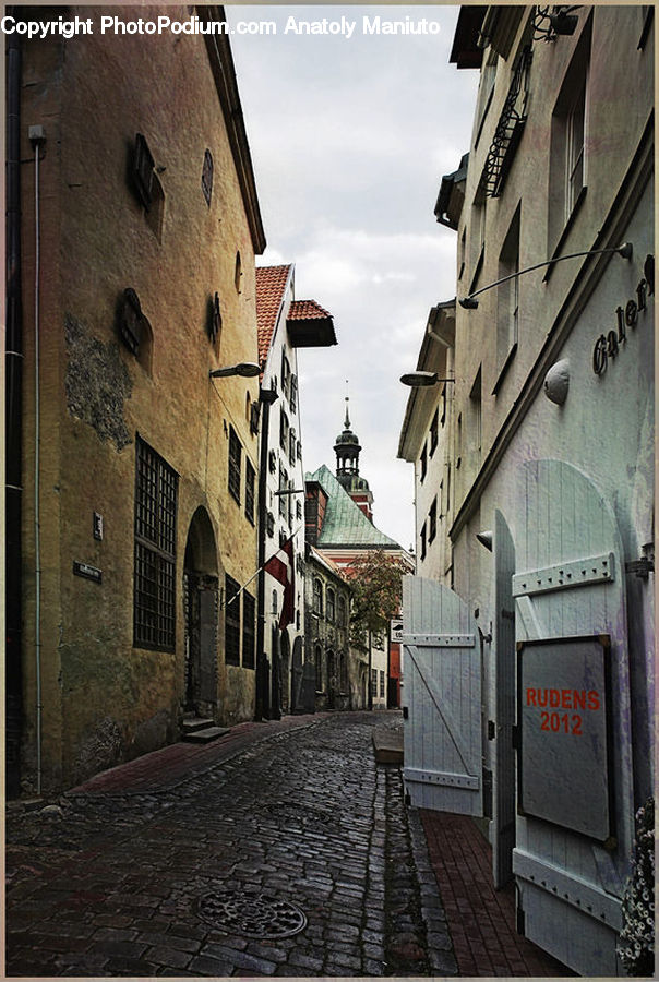 Road, Street, Town, Box, Safe, Alley, Alleyway