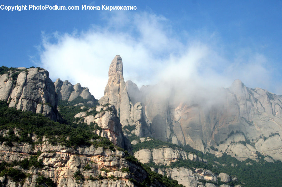 Crest, Mountain, Outdoors, Peak, Mountain Range, Rock, Cliff