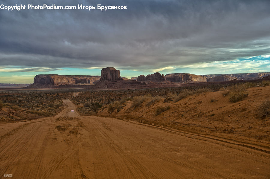 Monument, Dirt Road, Gravel, Road, Desert, Outdoors, Rock