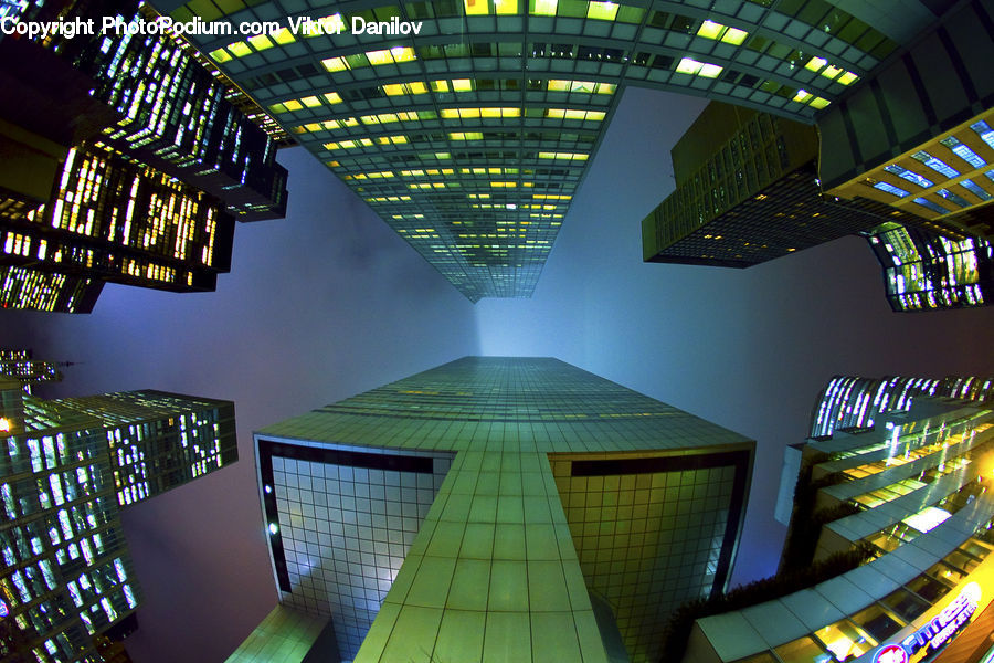 Architecture, City, Downtown, High Rise, Skyscraper, Concert, Hall