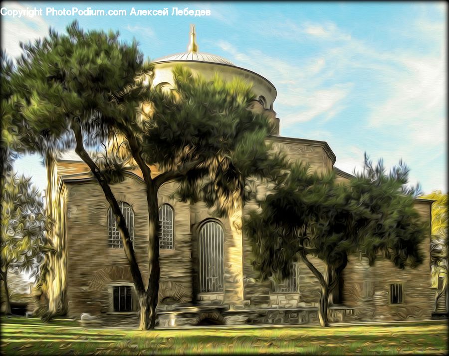 Art, Modern Art, Tomb, Tombstone, Building, Housing, Villa