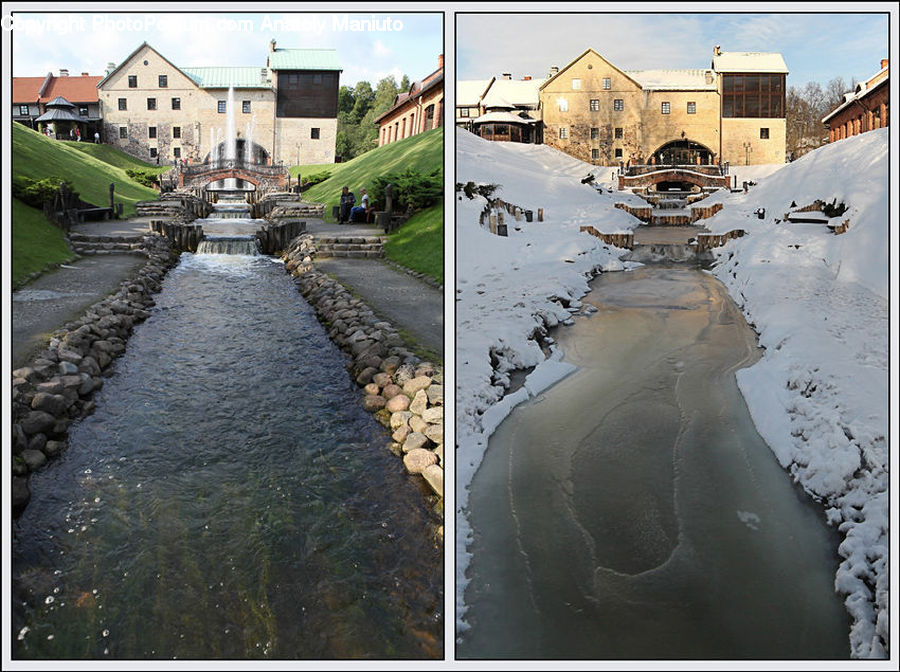 Architecture, Castle, Fort, Building, Housing, Villa, Ice