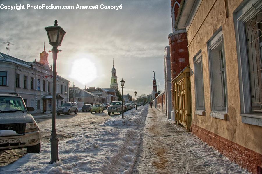 Automobile, Car, Vehicle, Cobblestone, Pavement, Walkway, Alley