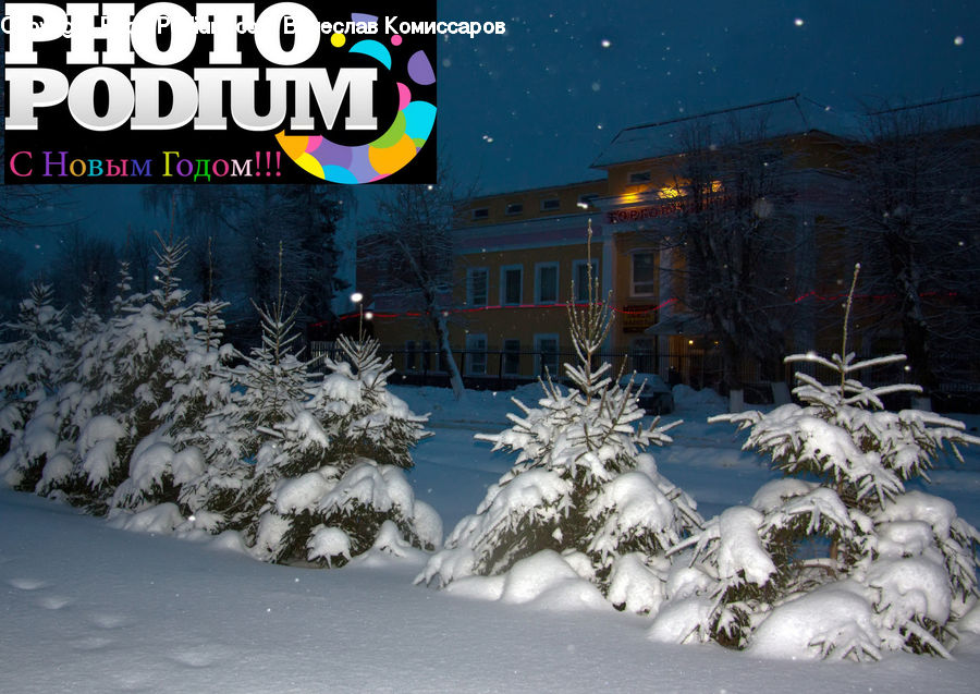 Ice, Outdoors, Snow, Blizzard, Weather, Winter, Downtown