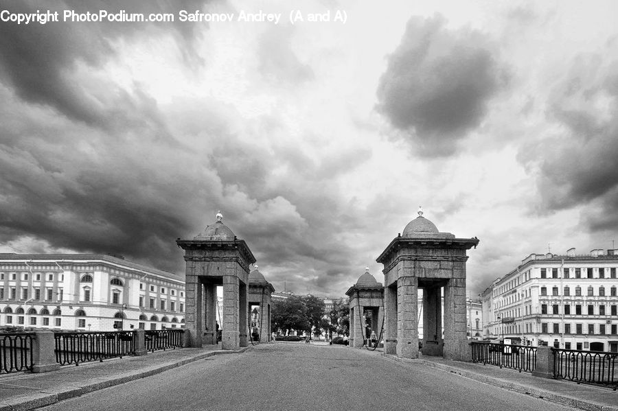 Column, Pillar, Building, Housing, Villa, City, Downtown