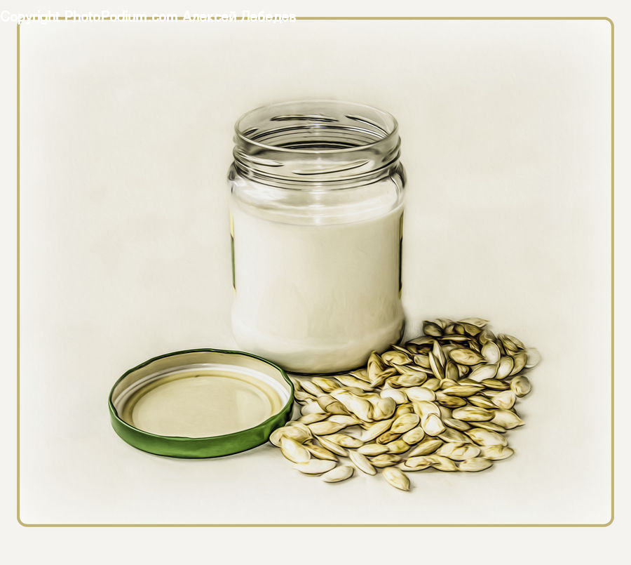 Jar, Bean, Produce, Vegetable, Soy, Garlic, Plant