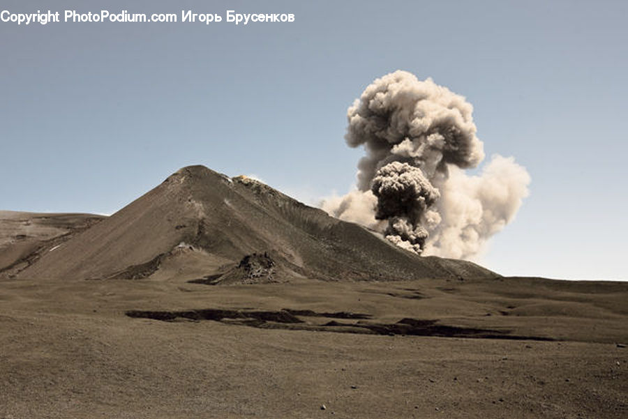 Eruption, Volcano, Mountain, Outdoors