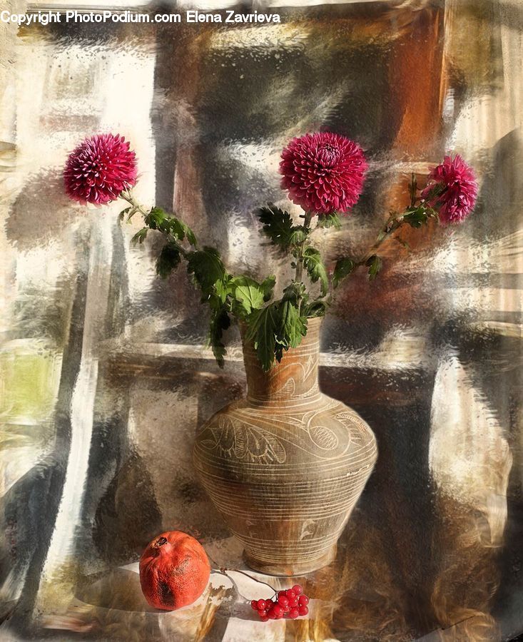 Fountain, Water, Flower Arrangement, Ikebana, Plant, Potted Plant, Vase