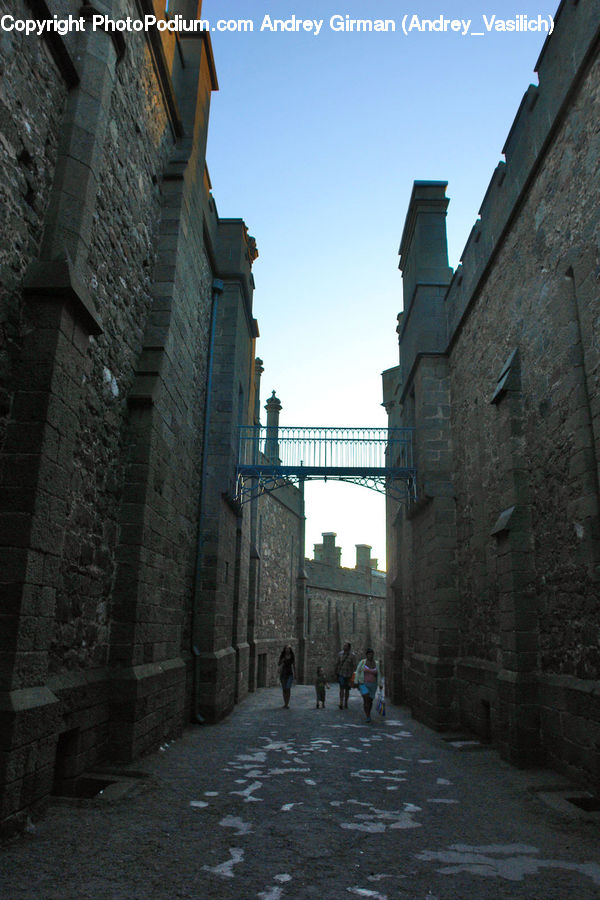 Alley, Alleyway, Road, Street, Town, Castle, Fort
