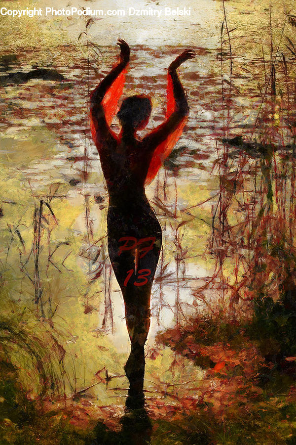 People, Person, Human, Dance, Dance Pose, Art, Painting