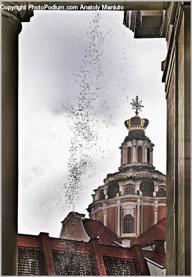 Brick, Architecture, Bell Tower, Clock Tower, Tower, Rust, Roof