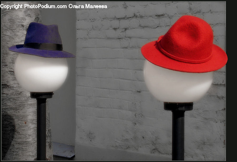 Cowboy Hat, Hat, Sun Hat, Couch, Furniture, Brick, Bar Stool
