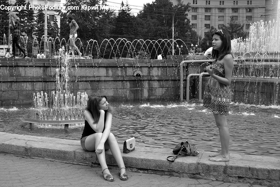 People, Person, Human, Bench, Female, Footwear, Sandal