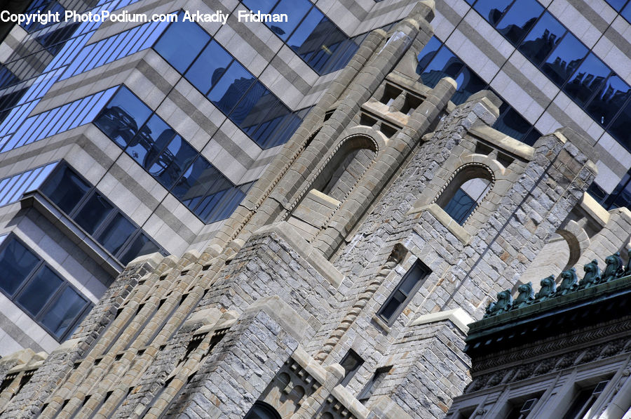 Building, Roof, Office Building, Apartment Building, High Rise, Housing, Pavement