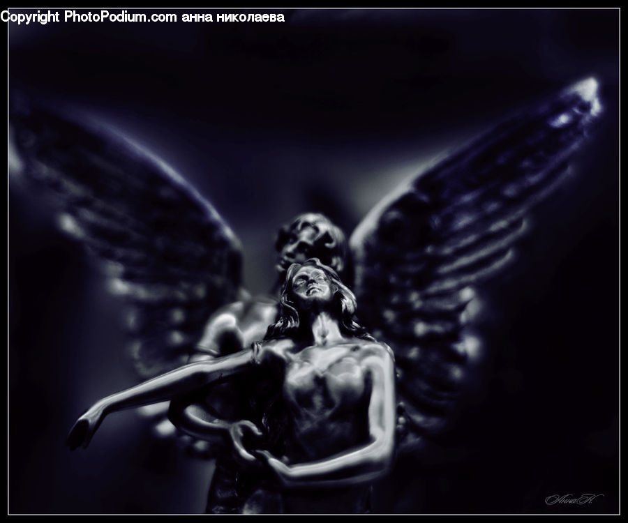 Art, Sculpture, Statue, Emblem, Logo, Person, Portrait