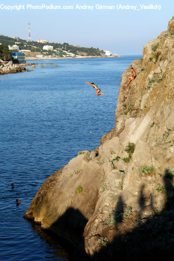 Cliff, Outdoors, Dock, Port, Waterfront, Promontory, Coast