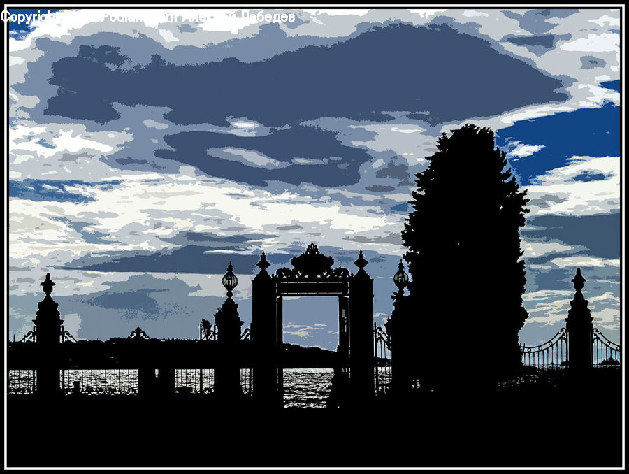 Collage, Poster, Silhouette, Brochure, Flyer, Architecture, Bell Tower