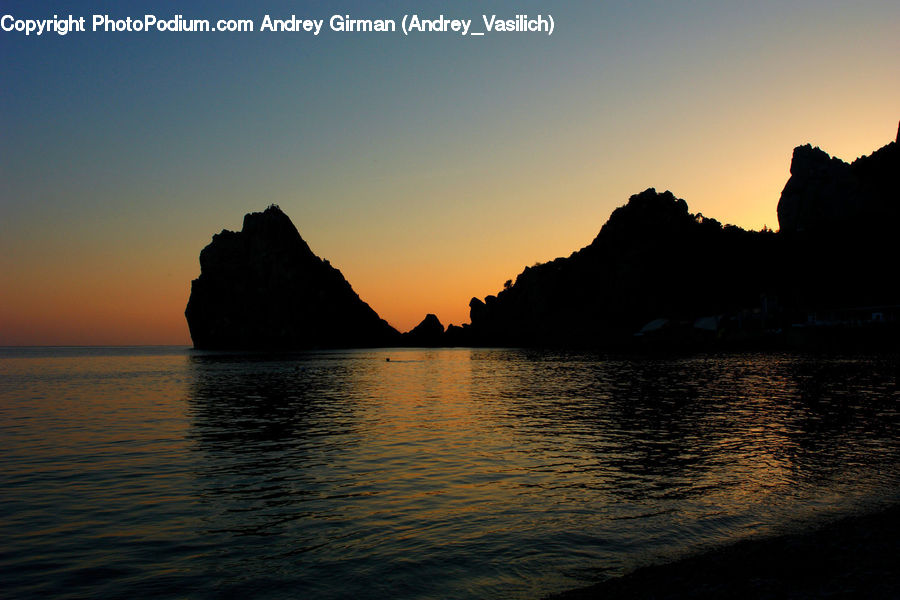 Silhouette, Dawn, Dusk, Red Sky, Sky, Sunrise, Sunset