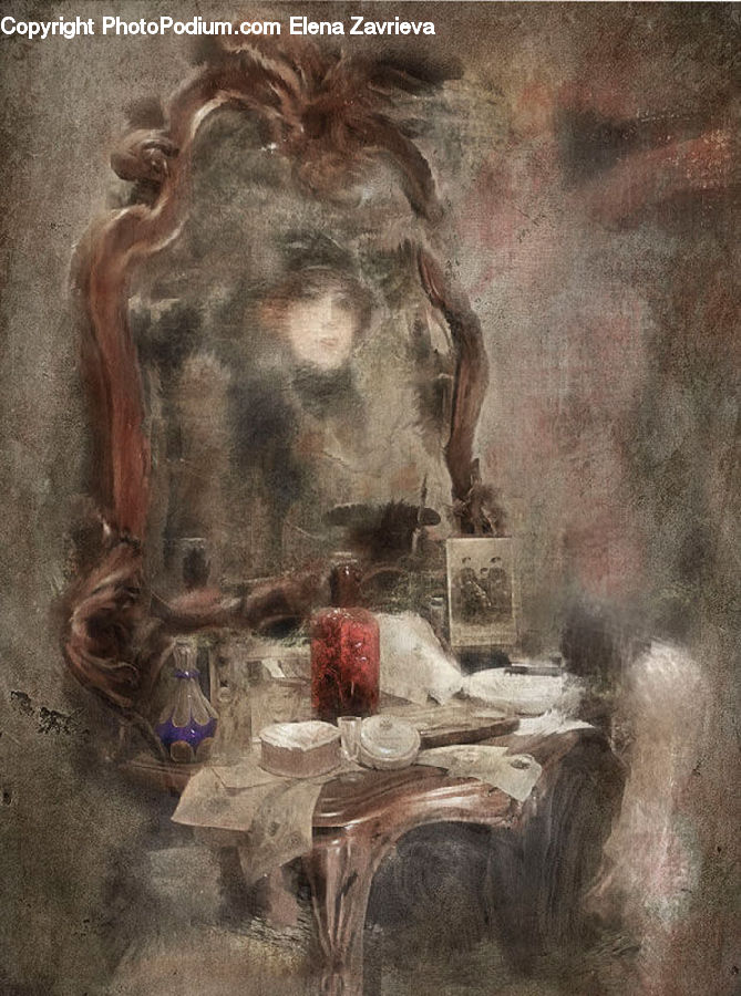Art, Painting, Tomb, Rubble