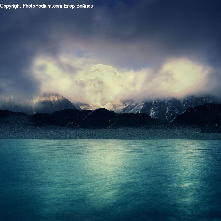 Lake, Outdoors, Water, Azure Sky, Cloud, Sky, Dawn