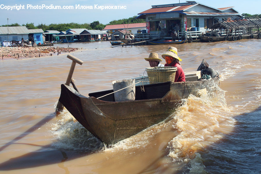 Boat, Watercraft, Hat, Flood, Dinghy, Gondola, Cap