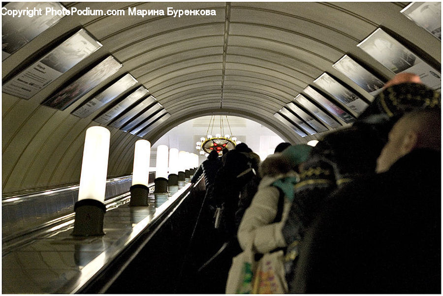 Subway, Train, Train Station, Vehicle, Architecture, Convention Center, Corridor