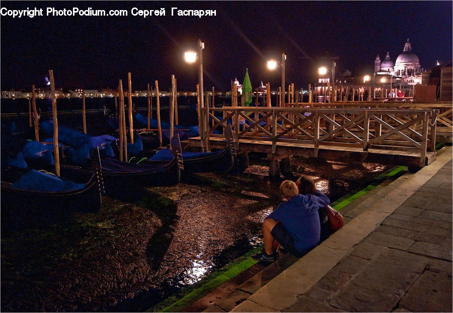 People, Person, Human, Boat, Gondola, Playground, Brick