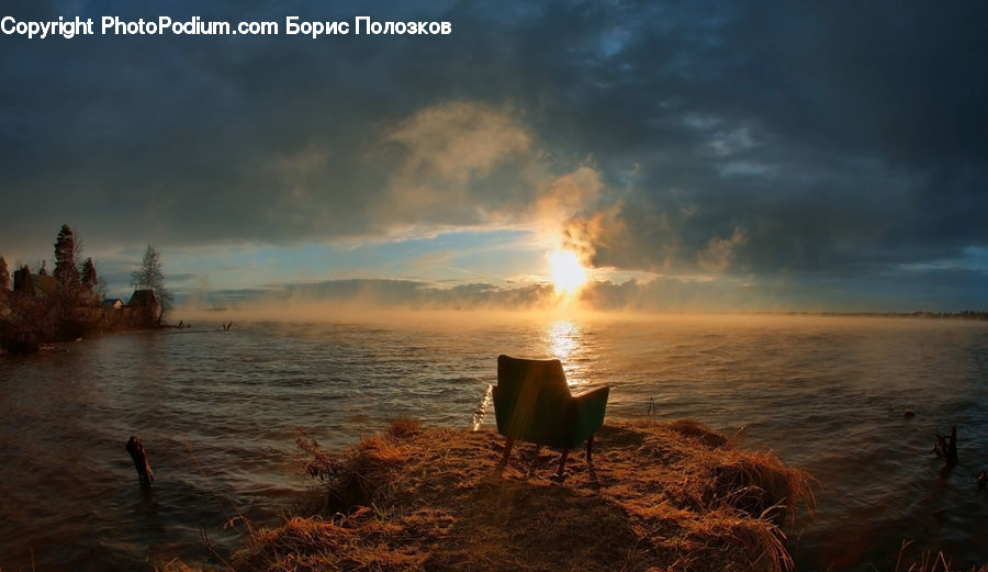 Beach, Coast, Outdoors, Sea, Water, Field, Grass