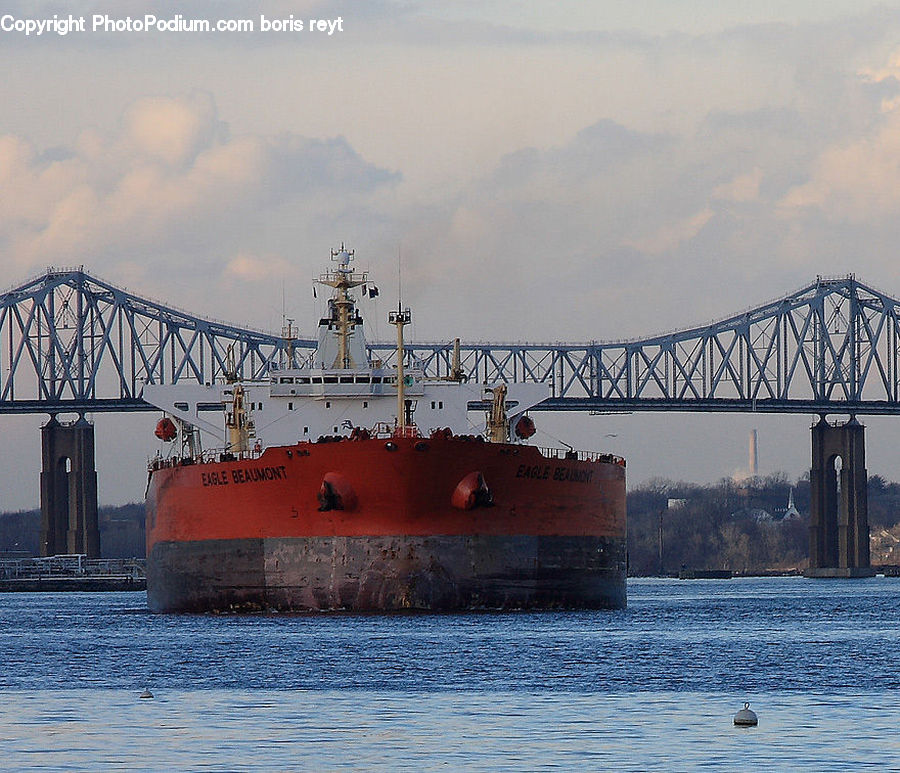Ferry, Freighter, Ship, Tanker, Vessel, Cruise Ship, Arch Bridge