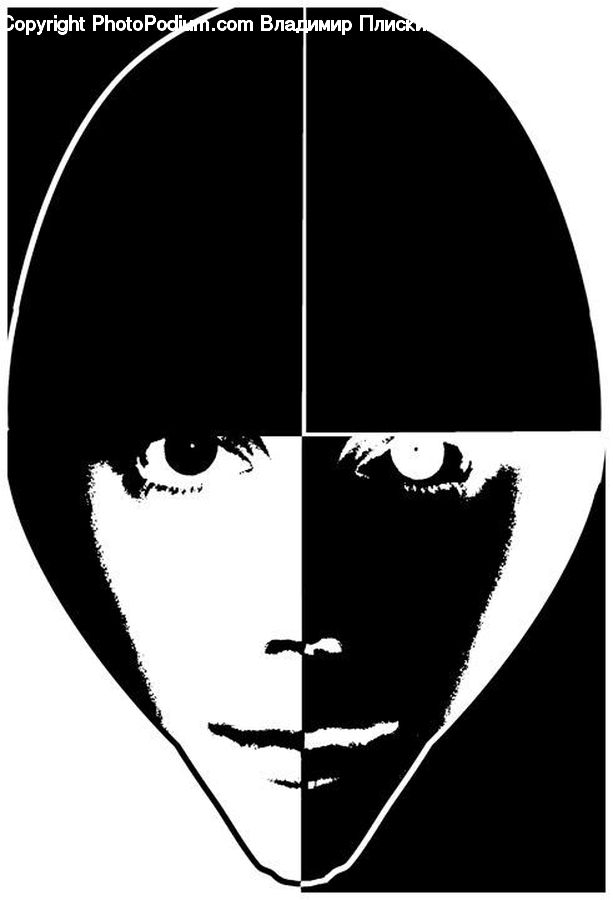 Stencil, Animal, Aries, Sheep, Silhouette, Face, Selfie