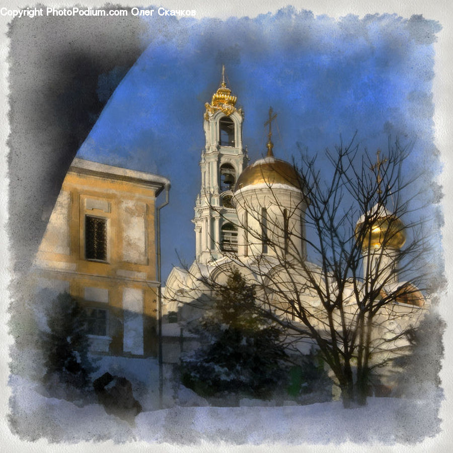 Architecture, Bell Tower, Clock Tower, Tower, Mansion, Dome, Church