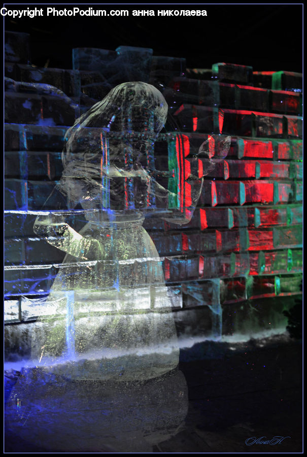Fountain, Water, Collage, Poster, Astronomy, Outer Space, Space