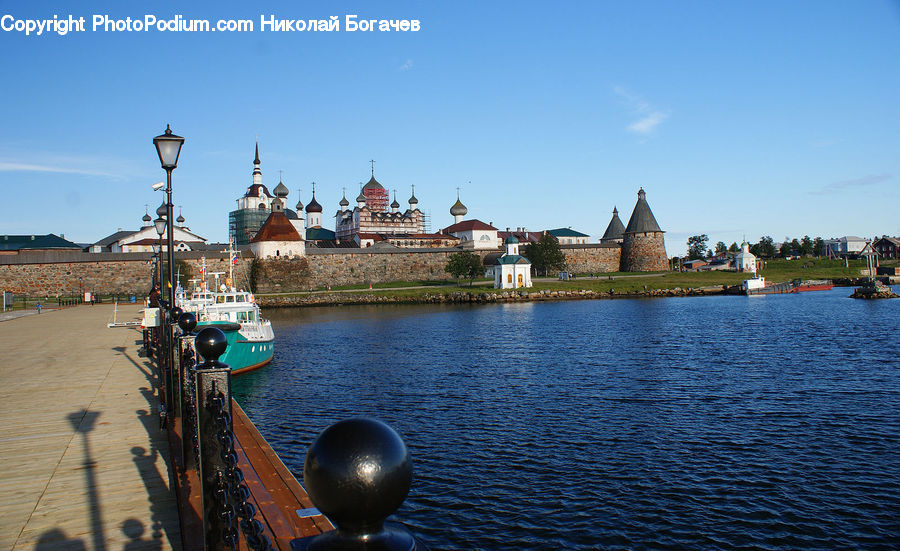 Architecture, Castle, Fort, Dock, Port, Waterfront, Canal