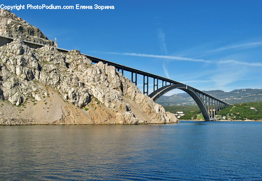 Arch, Arch Bridge, Bridge, Coast, Outdoors, Sea, Water