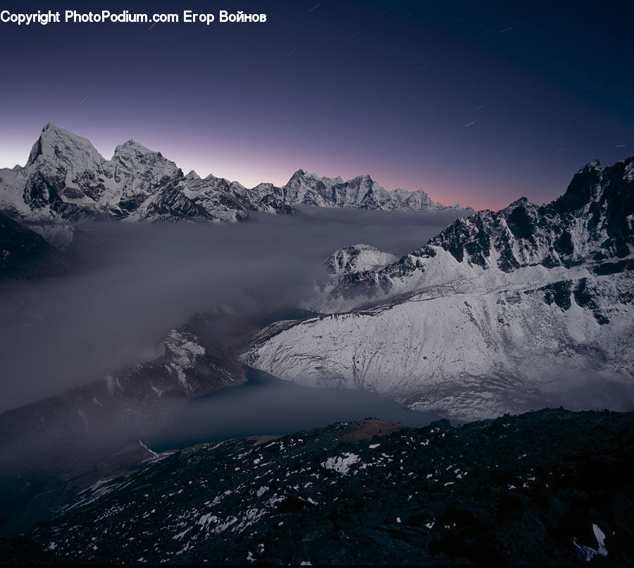 Arctic, Glacier, Ice, Mountain, Outdoors, Snow, Crest