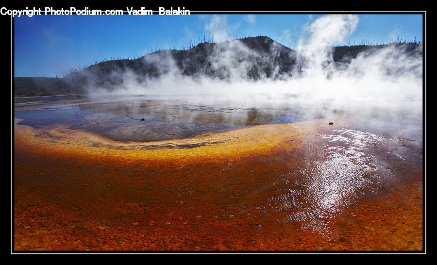 Eruption, Geyser, Outdoors, Water, Basin